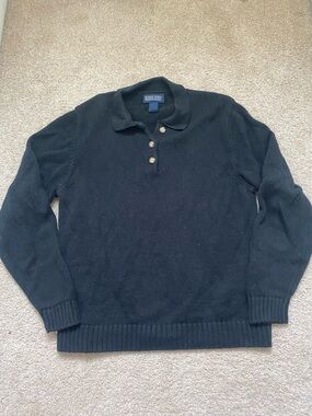 Lands end collared sweater